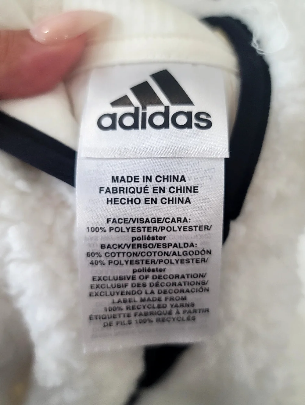 NWT Unisex Adidas Toddler Plush Sherpa Fleece Hooded Romper Jumpsuit 18M - Picture 6 of 13